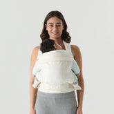 NEST BLANCHE Baby Carrier – Soft Cotton Linen Blend with Magnolia Jacquard Design, Adjustable and Ergonomic for Newborns and Toddlers